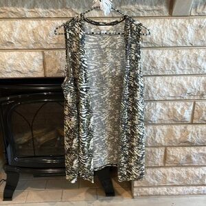 CJ Banks Stretchy Lightweight Tunic Vest Sz 14W